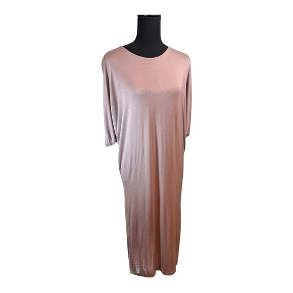 Yana K Open Sleeve Midi Dress in Dusty Mauve NWT - Picture 1 of 8